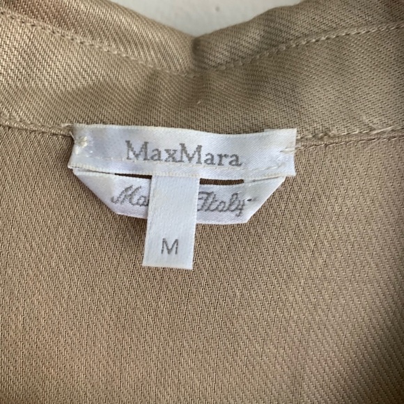 MaxMara Pintuck Shirt Dress with Pockets - Picture 3 of 7